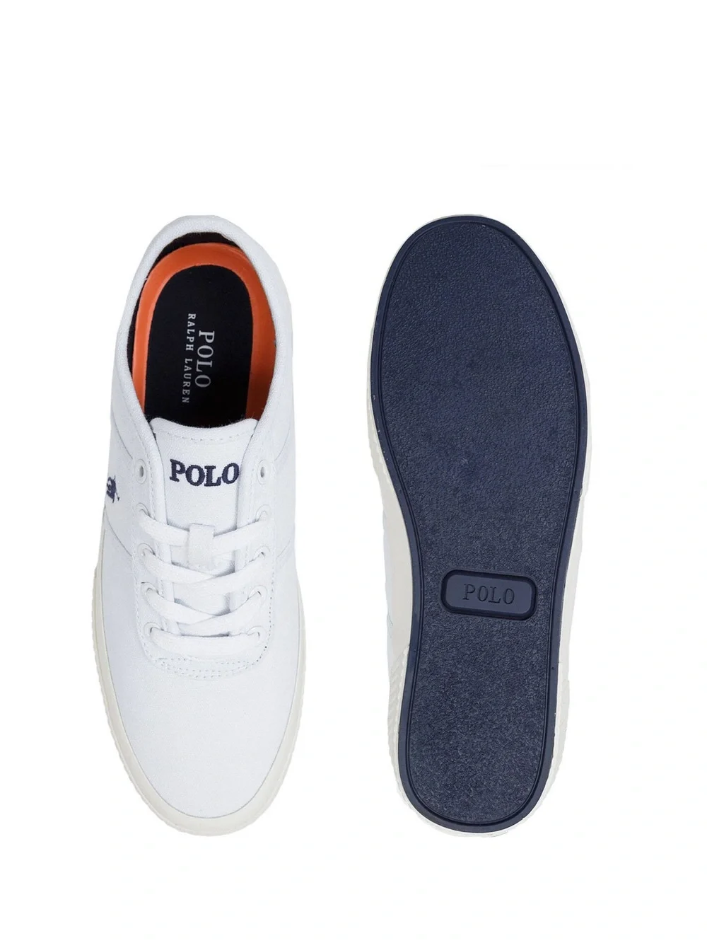 Polo Ralph Lauren Tyrian pure white Canvas shoe 10D new in box